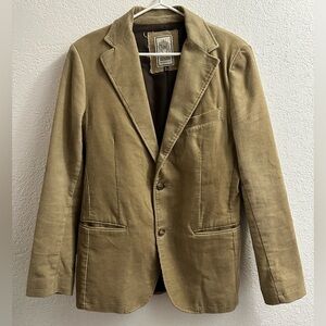 PRICE DROP ❤️❤️Zara Man Tan Corduroy DART LEAGUE Sports Jacket large
